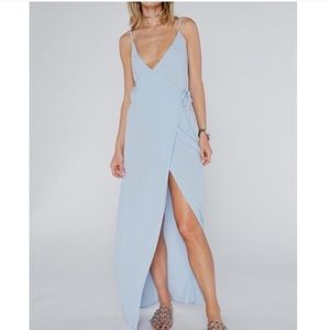 Flynn Skye Blue Wrap Around Dress